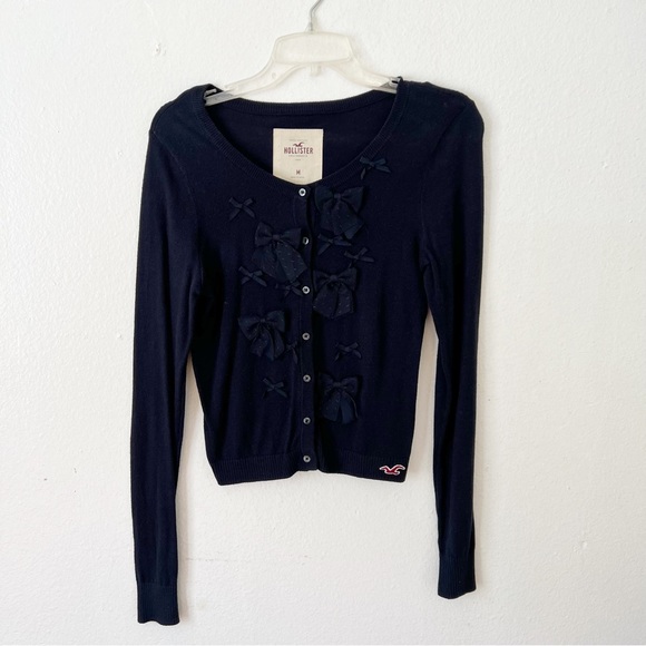 Hollister Bow Embellished Cardigan - Picture 1 of 9